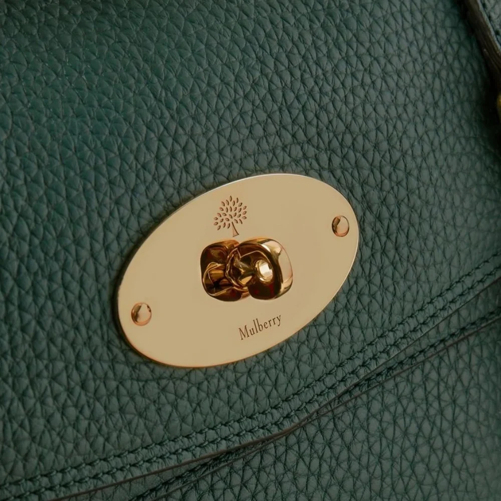 Mulberry 'Alexa' in Mulberry Green Heavy Grain Leather Bag - MSRP $1595 - NWT - Picture 4 of 7
